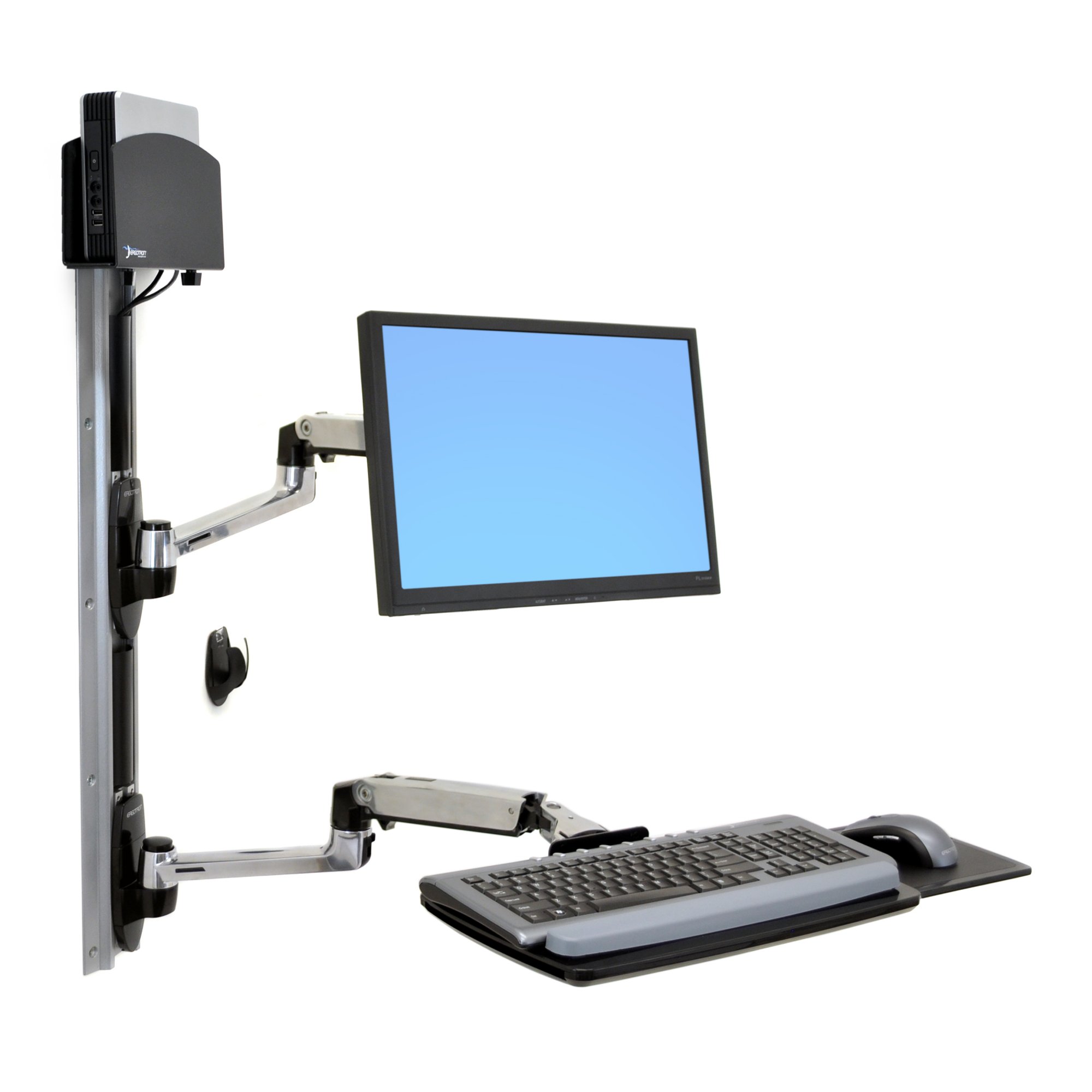 Ergotron 45-253-026 LX Wall Mount Monitor, Keyboard 