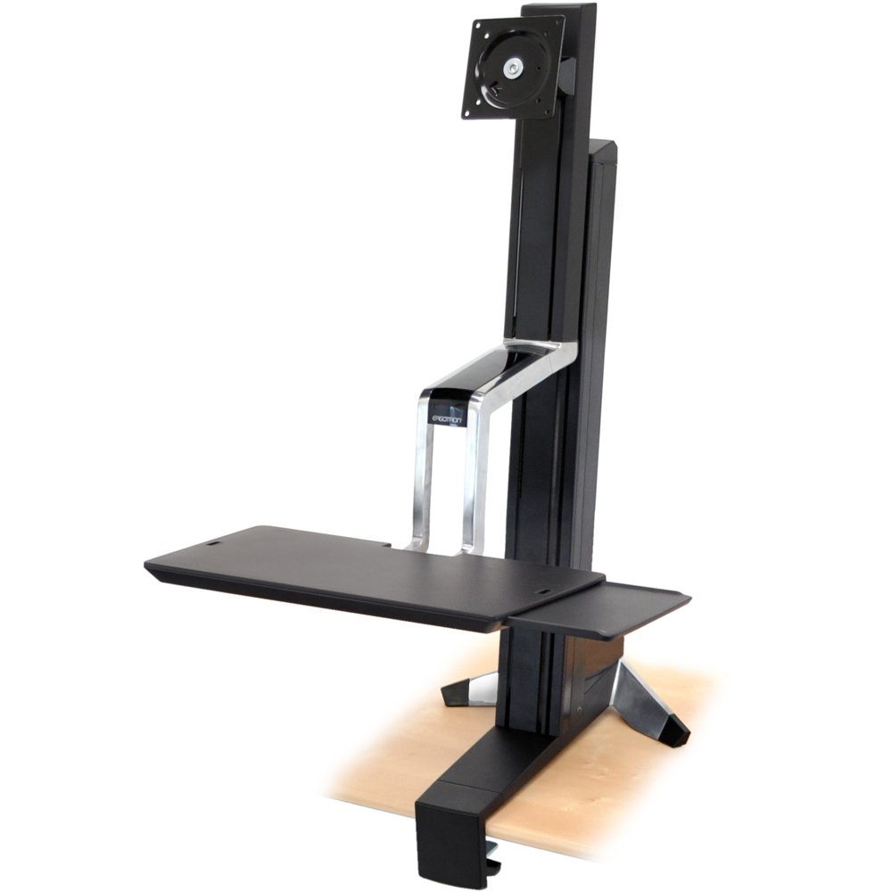 VESA plate of Ergotron 33-342-200 WorkFit-S Sit-Stand Workstation 