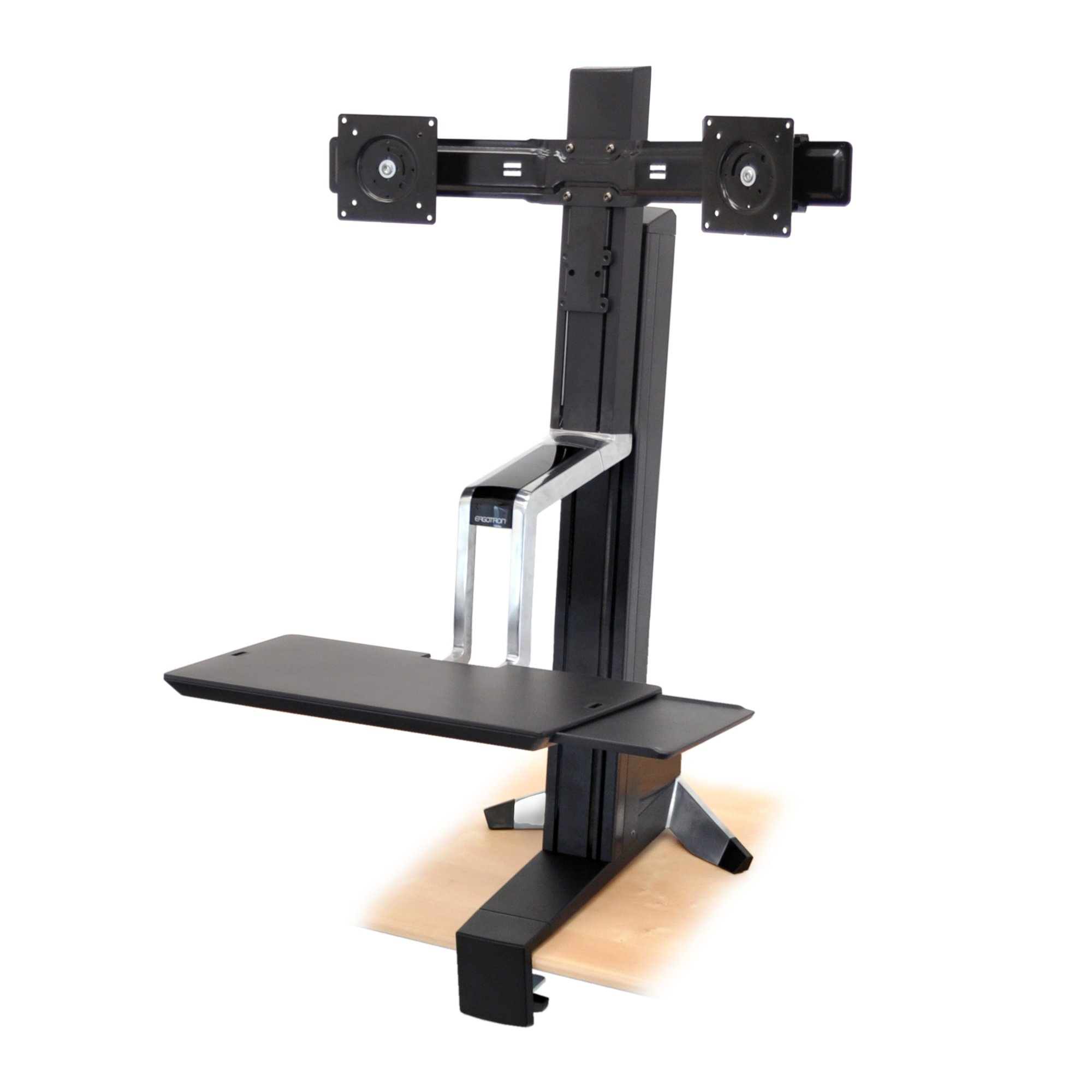 Ergotron 33-341-200 WorkFit-S, Dual Monitor Sit-Stand Workstation