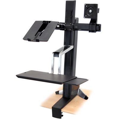 Ergotron 33-340-200 WorkFit-S LCD & Laptop Sit-Stand Workstation