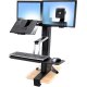 Ergotron 33-340-200 WorkFit-S LCD & Laptop Sit-Stand Workstation