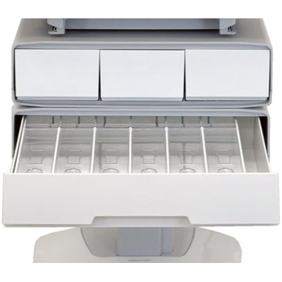 Ergotron SV32-81124 StyleView Patient Healthcare Delivery PHD Laptop Cart with 4 Drawers Powered