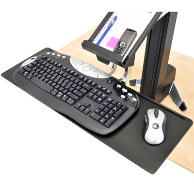 Ergotron 97-584 Large Keyboard Tray for WorkFit-S Sit-Stand Workstation Black