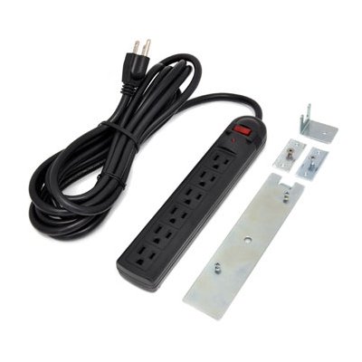 Ergotron 83-072 Six Outlet Power Strip with Office-Grade Plug and Recepticles