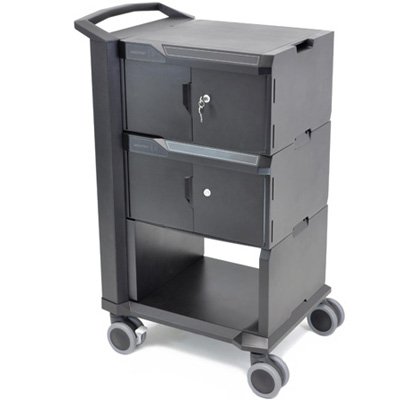 Ergotron 24-224-085 32 Tablet Capacity Tablet or iPad Management Cart (Black)