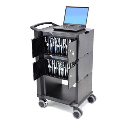 Ergotron 24-224-085 Two Modules 32 Capacity Tablet or iPad Management Cart