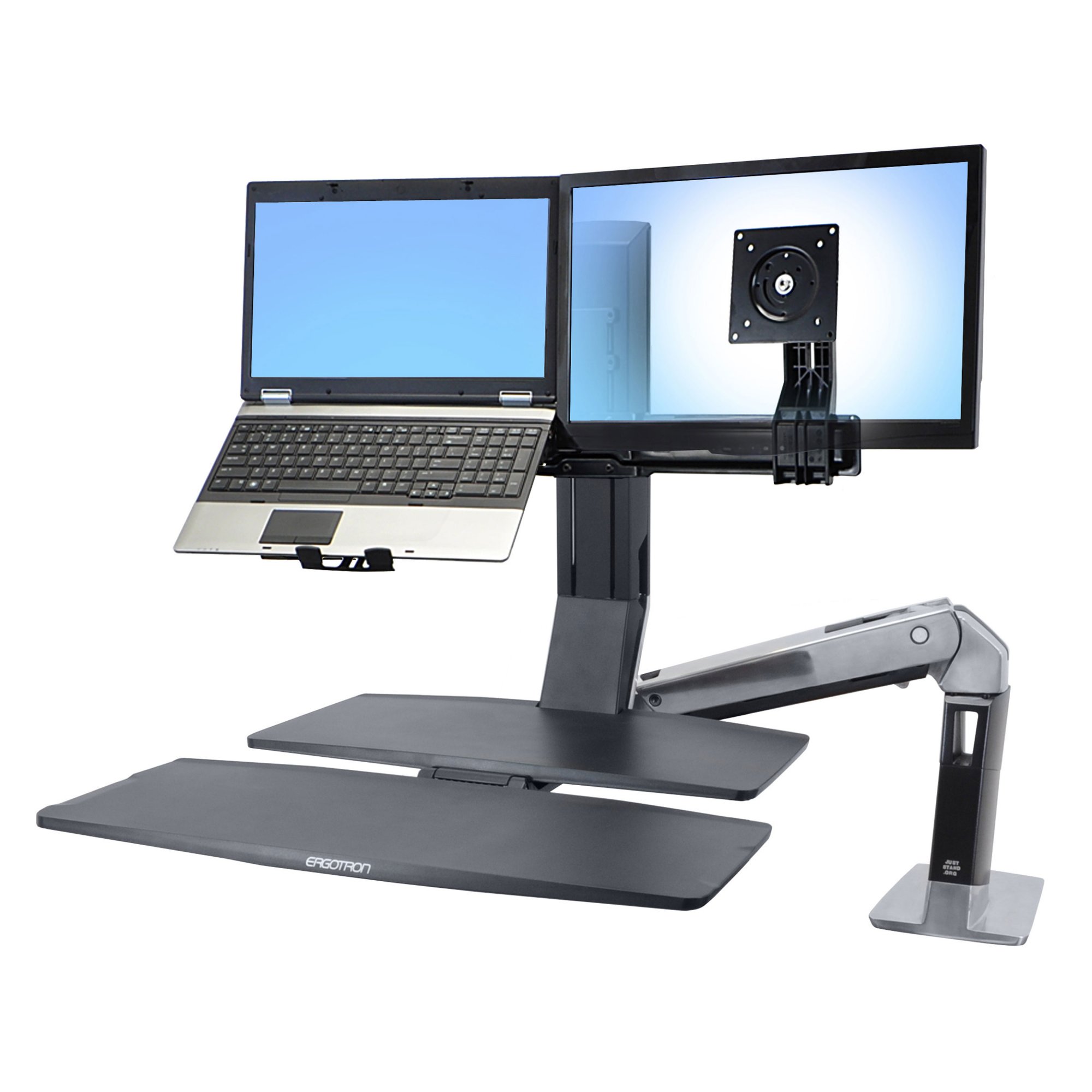 Conversion Kit: Convert Two Monitors to a Single Monitor and a Laptop - Ergotron 97-617 