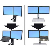 Conversion Kit: Convert Two Monitors to a Single Monitor and a Laptop - Ergotron 97-617 