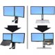 Conversion Kit: Convert Two Monitors to a Single Monitor and a Laptop - Ergotron 97-617