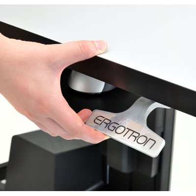 Ergotron 24-219-200 WorkFit-D Sit-Stand Desk with Hand Brake System
