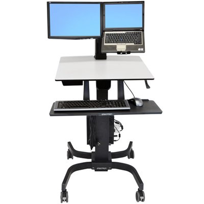 Ergotron 24-213-085 WorkFit-C LCD & Laptop Sit-Stand Workstation