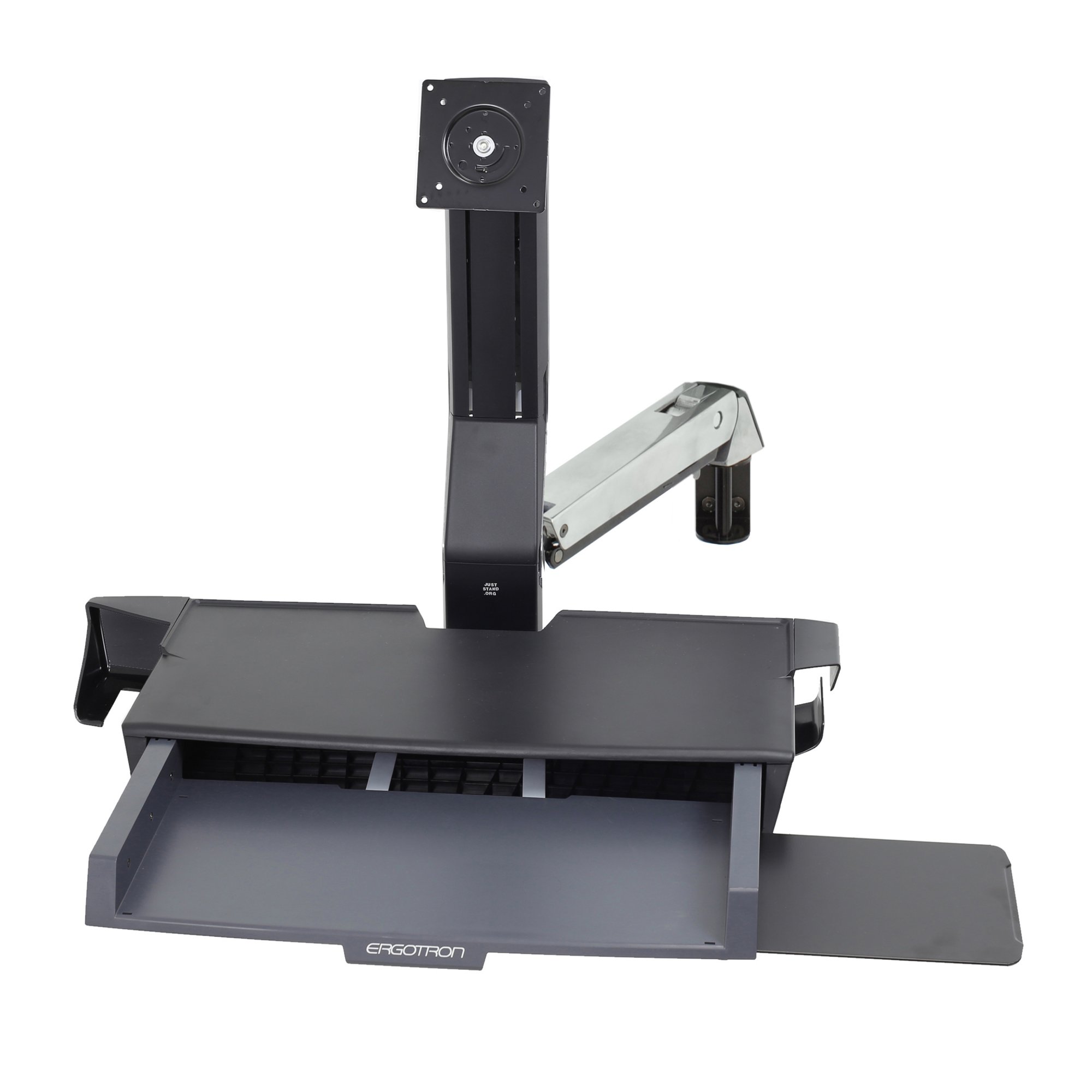 Ergotron 45-260-026 StyleView Sit-Stand Combo Arm with Worksurface