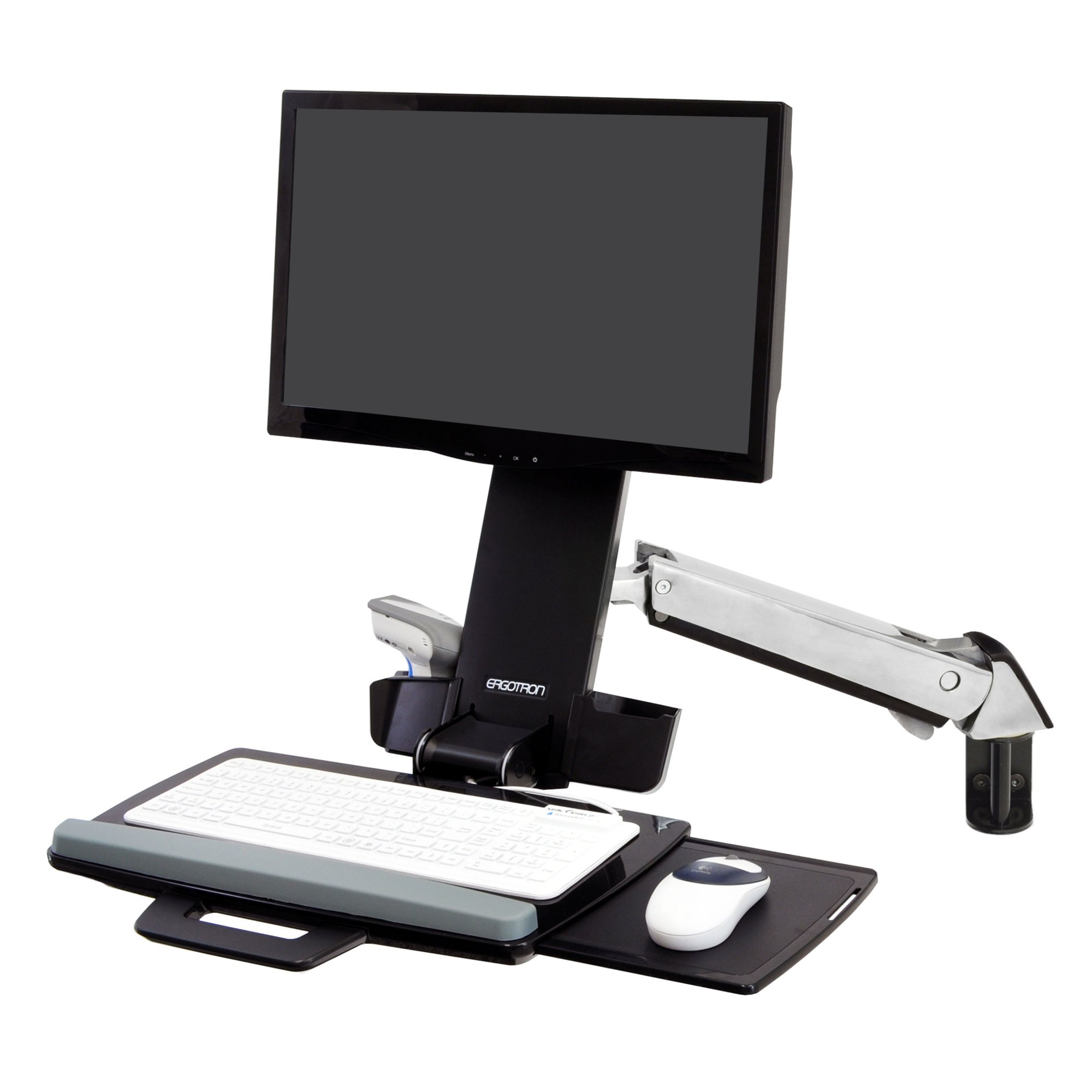45-266-026 - StyleView Sit-Stand Combo Arm (polished aluminum)
