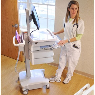 Ergotron SV32-51226 StyleView PHD LCD Cart with 6 Drawers and LiFe Powered (white/grey)