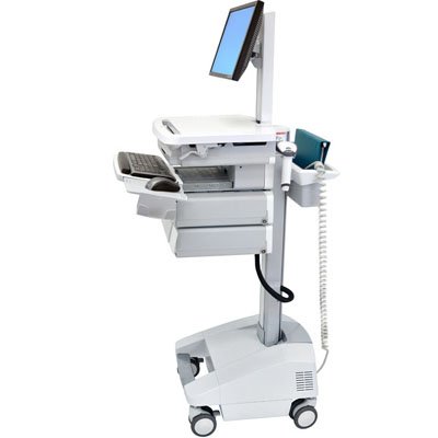 Inused image of Ergotron SV32-91226 StyleView PHD LCD Cart with 6 Drawers and Powered (white/grey)