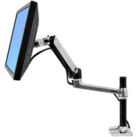 Ergotron 45-295-026 LX Desk Mount Monitor Arm, Tall Pole (13.25")
