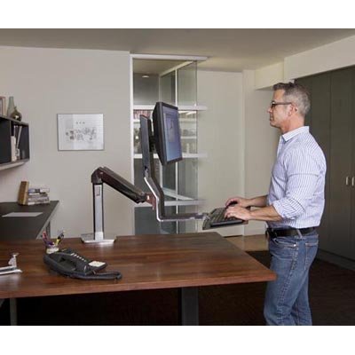 Inused image of Ergotron 24-259-026 WorkFit-A Single LD LCD Monitor up to 24