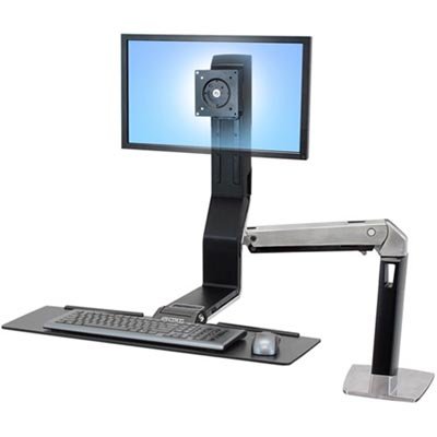 Ergotron 24-259-026 WorkFit-A Single LD Monitor Sit-Stand Workstation - Back Order till May 2013