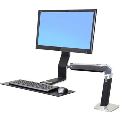 Ergotron 24-260-026 WorkFit-A Single HD Monitor Sit-Stand Workstation