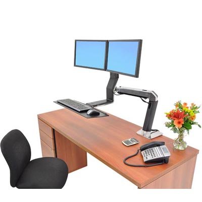 Inused image of Ergotron 24-257-026 WorkFit-A Dual Monitor up to 22