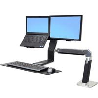 Ergotron 24-258-026 WorkFit-A LCD & Laptop Sit-Stand Workstation