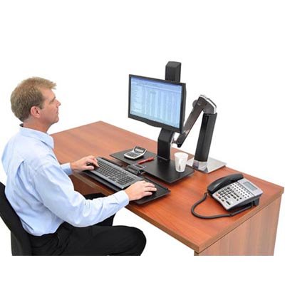 Inused image of Ergotron 24-274-026 WorkFit-A Single LD LCD Monitor up to 24