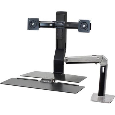 Ergotron 24-272-026 WorkFit-A Dual Monitor up to 22