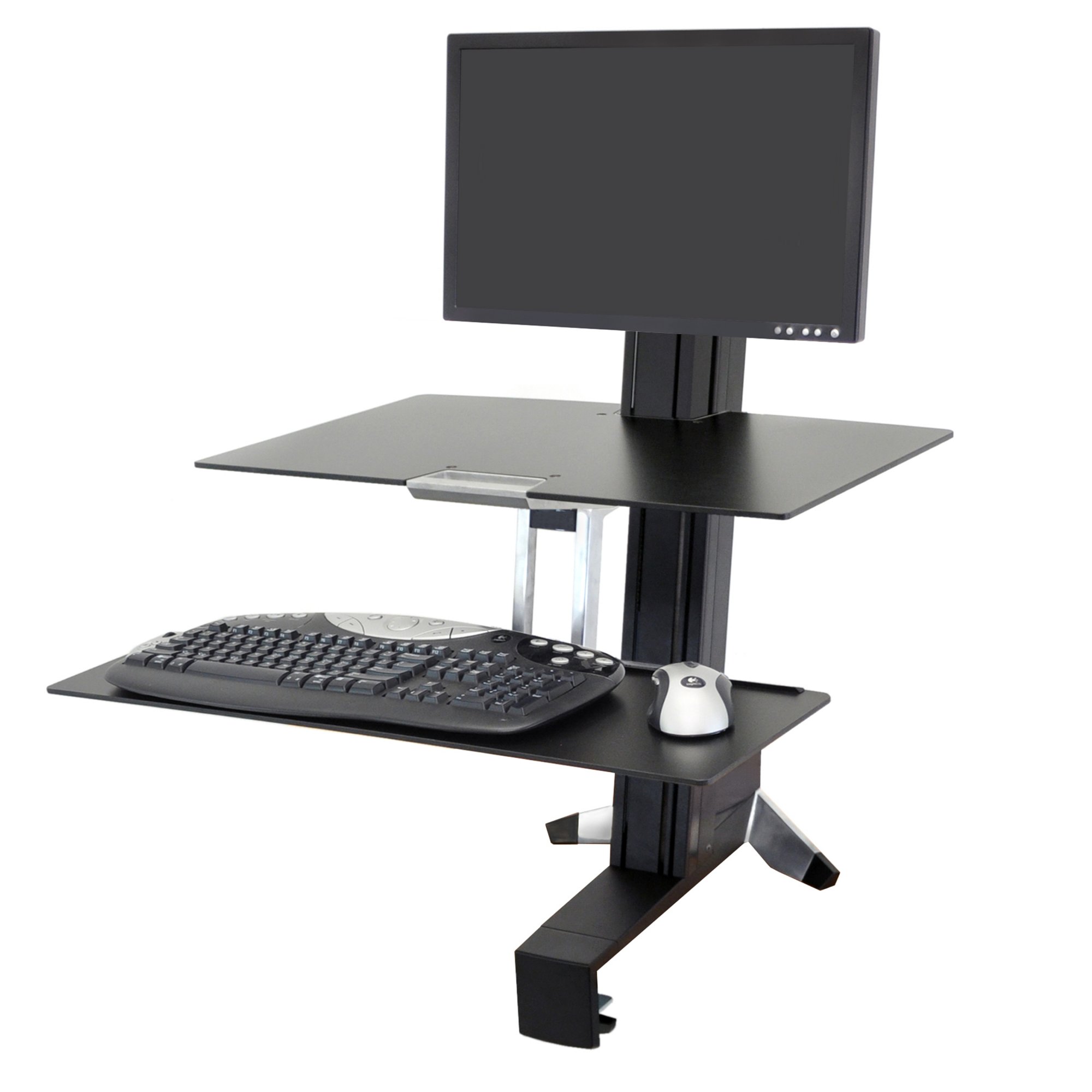 Ergotron 33-350-200 WorkFit-S, Single LD with Worksurface