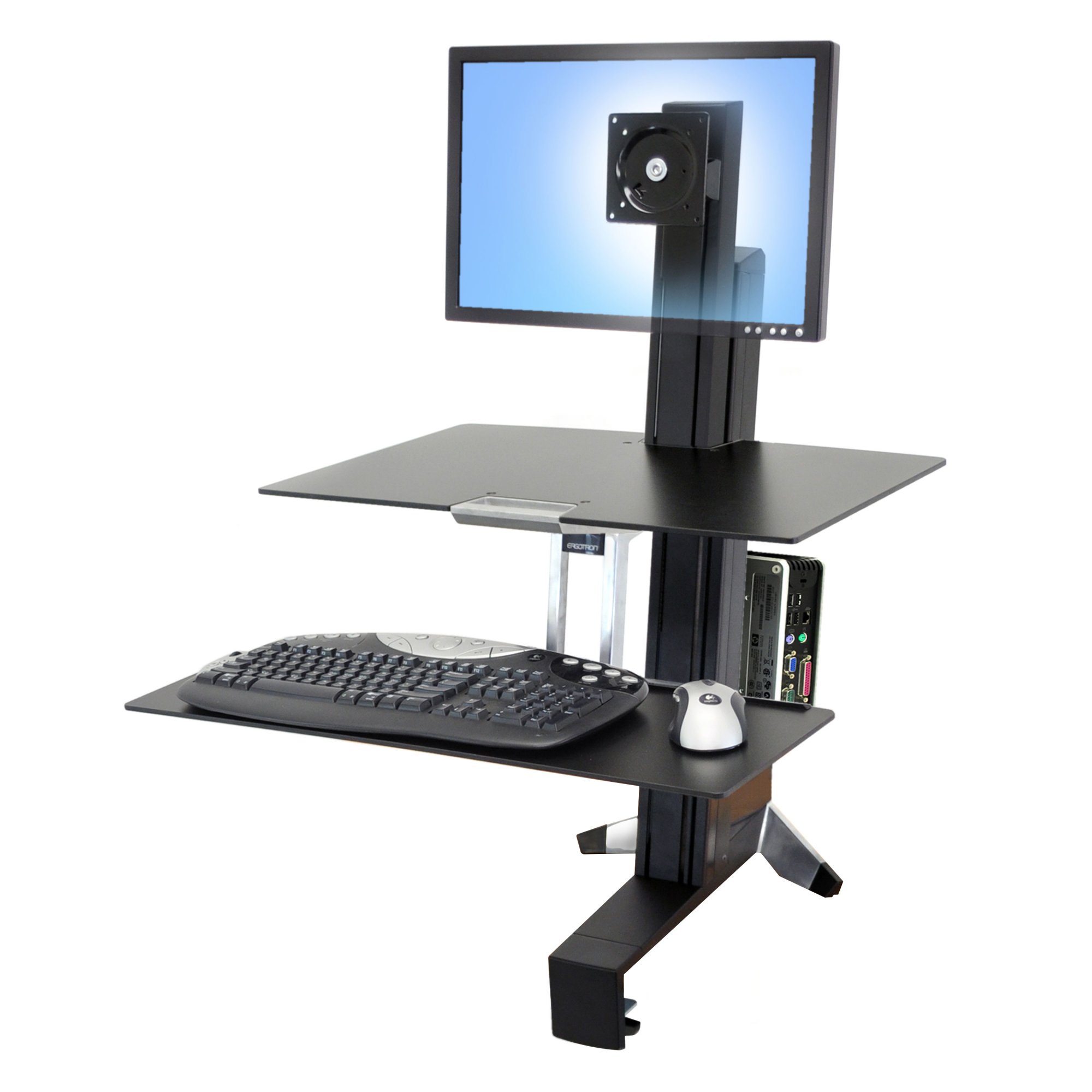 Ergotron 33-350-200 WorkFit-S, Single LD with Worksurface