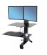 Standing Desk Converter, Ergotron 33-349-200 WorkFit-S Dual Monitor with Worksurface