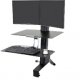 Standing Desk Converter, Ergotron 33-349-200 WorkFit-S Dual Monitor with Worksurface