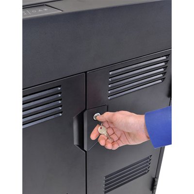 Front Key of Ergotron 24-246-085 PS Laptop Management Cart with PowerShuttle Technology Black 