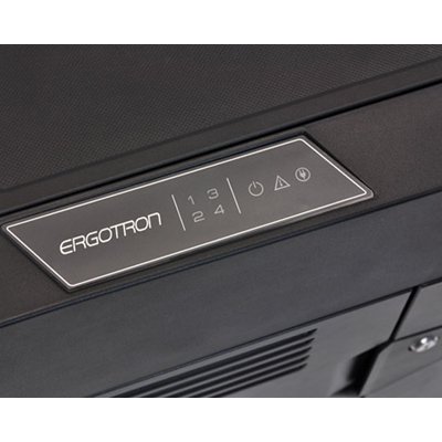 LED of Ergotron 24-246-085 PS Laptop Management Cart with PowerShuttle Technology Black 
