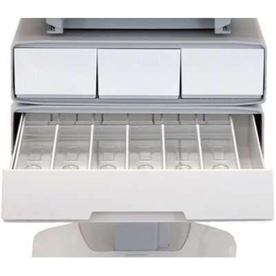 Drawer of Ergotron SV32-6341-1 StyleView PHD Healthcare LCD Cart with 4 Drawers and Powered (white/grey)