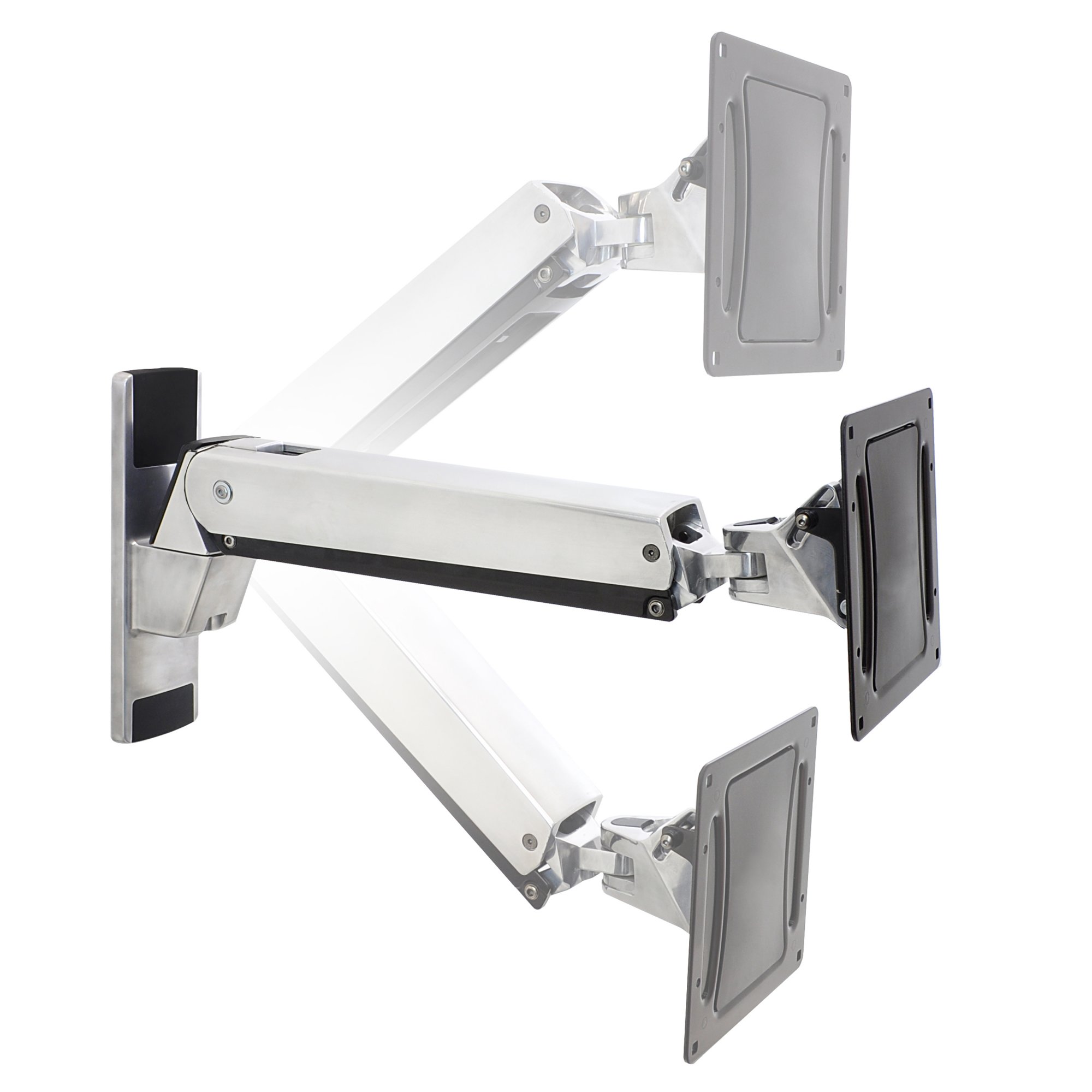 Ergotron 45-304-026 Height Adjustable Wall Mount Arm for TV, VHD