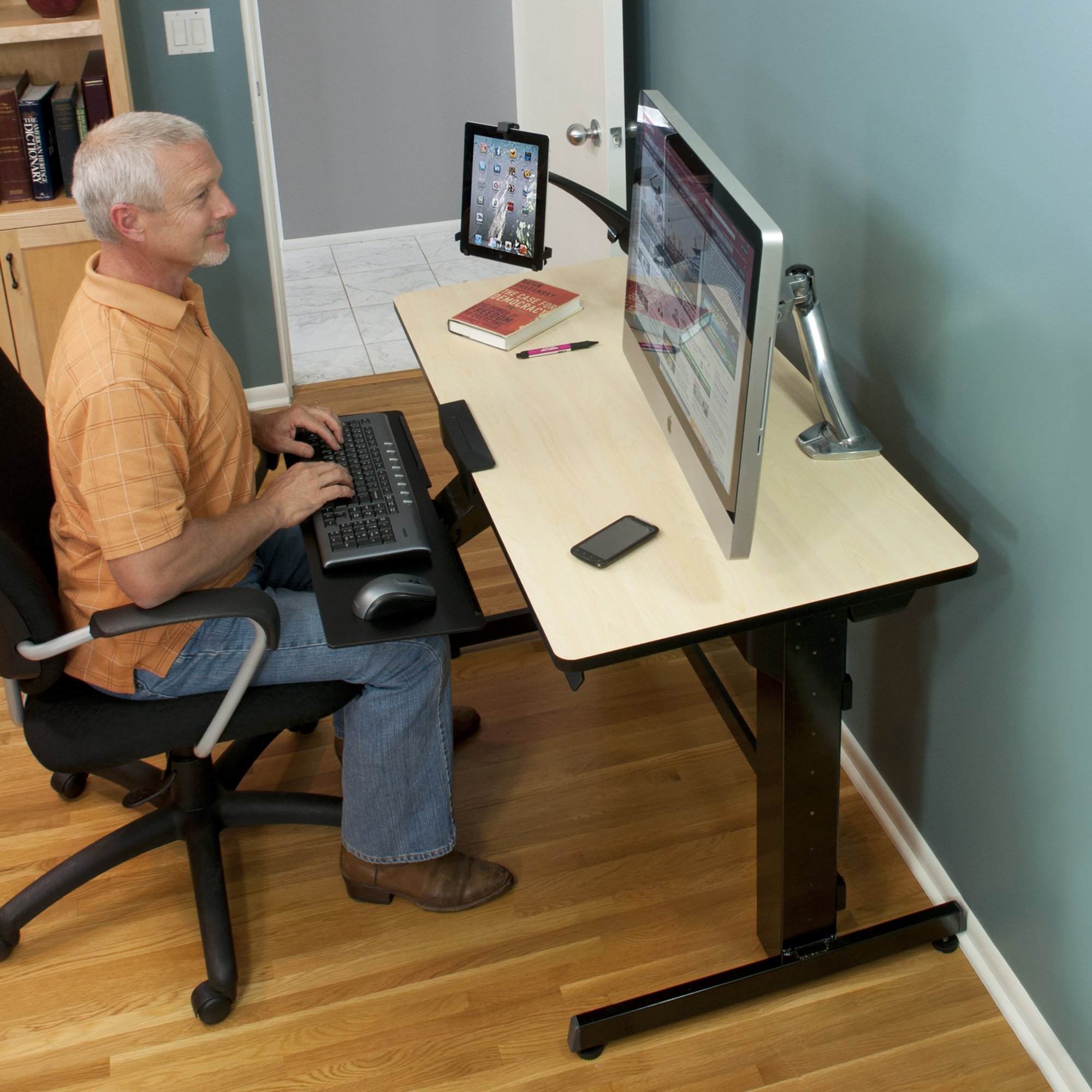 Ergotron 24-271-928 WorkFit-D, Sit-Stand Desk 