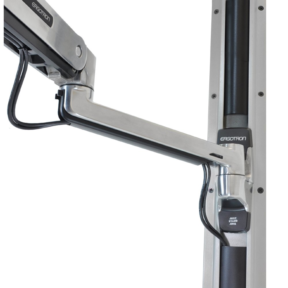 Ergotron 45-353-026 Monitor Arm on a Wall Track (sold separately)
