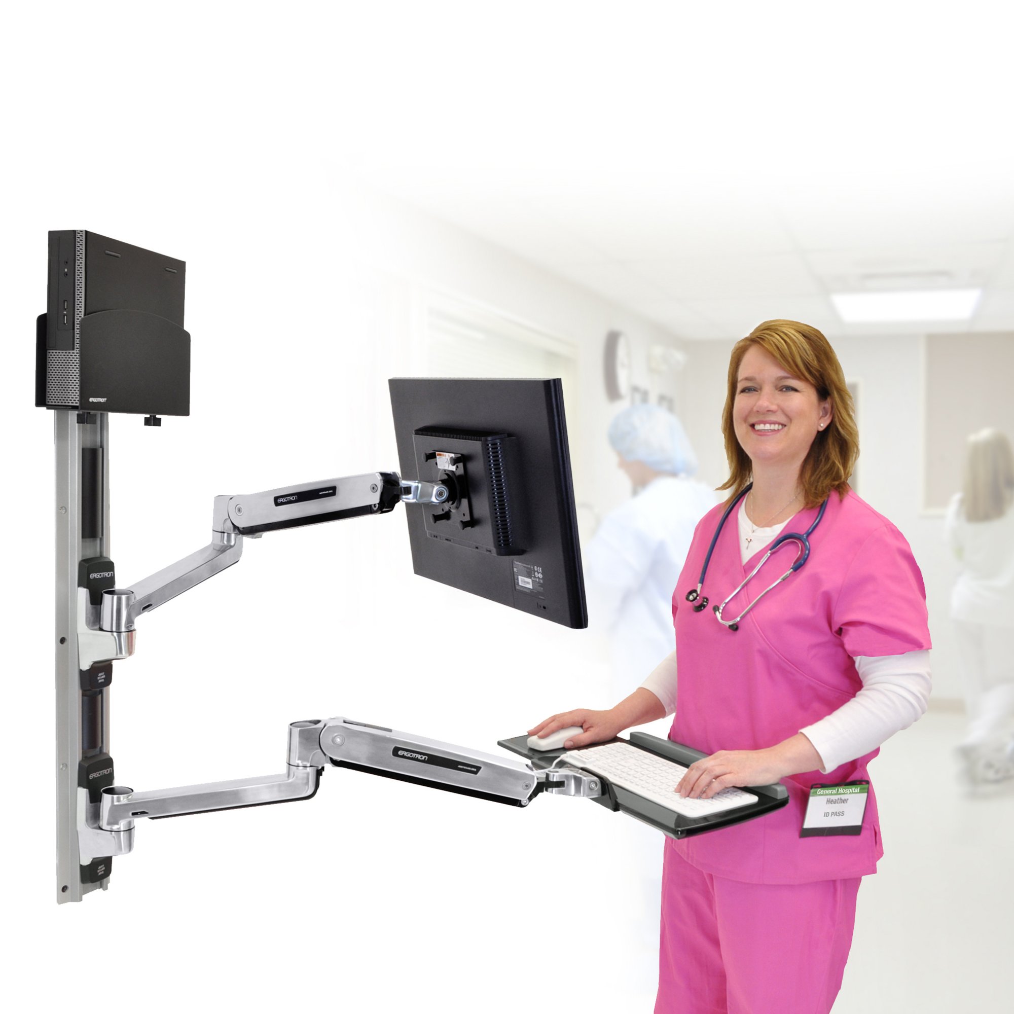 Ergotron 45-359-026 LX Sit-Stand Wall Mount System