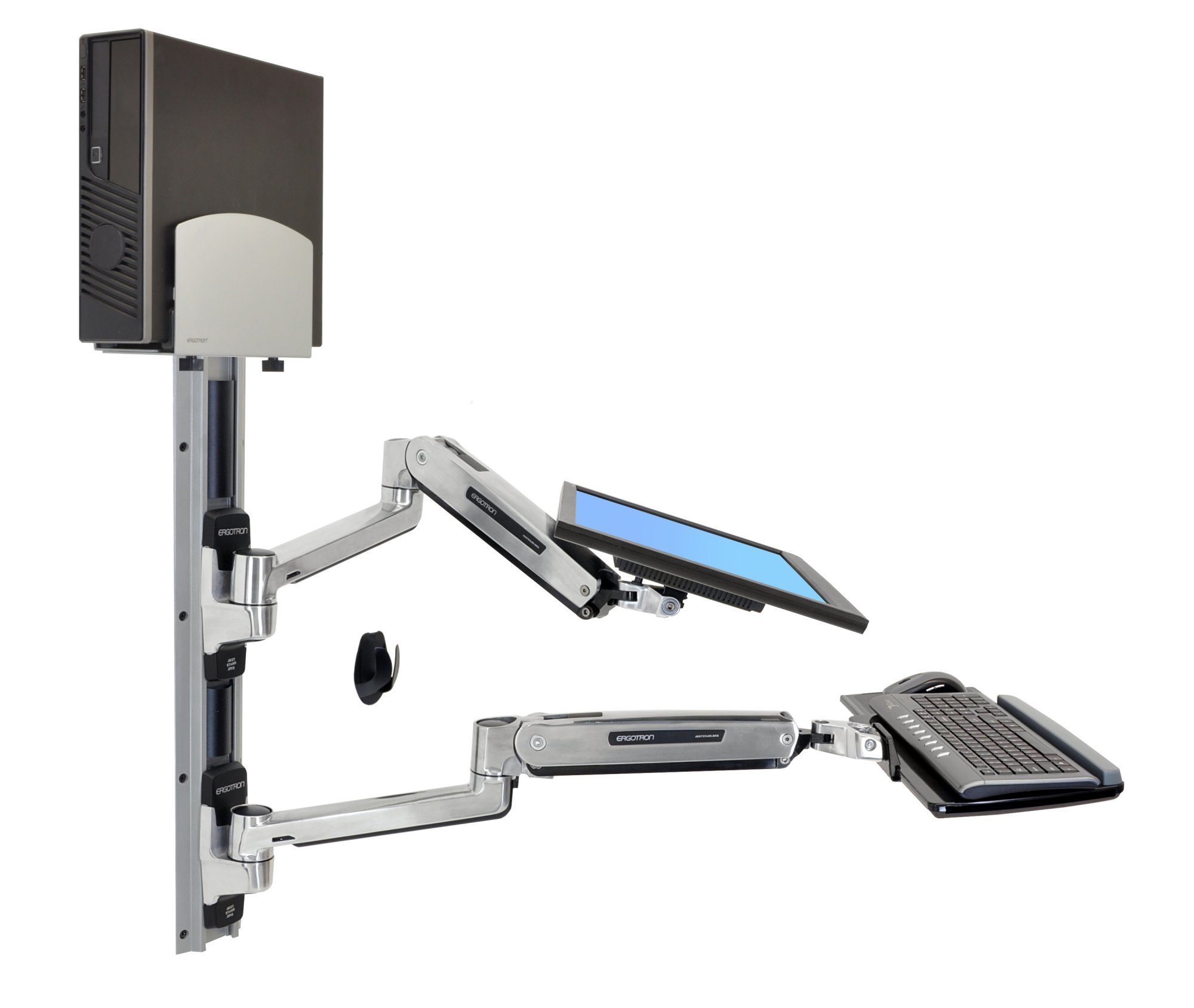 Ergotron 45-358-026 LX Sit-Stand Wall Mount System