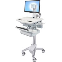 Ergotron SV41-3310-0 StyleView Cart with LCD Pivot, 1 Drawer