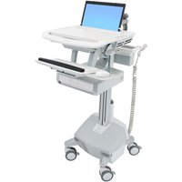 Ergotron SV42-3112-1 StyleView Laptop Cart, LiFe Powered, 1 Drawer