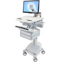 Ergotron SV42-3221-1 SV Cart with LCD Arm, SLA Powered, 2 Drawers