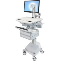 Ergotron SV42-3321-1 SV Cart with LCD Pivot, SLA Powered, 2 Drawers