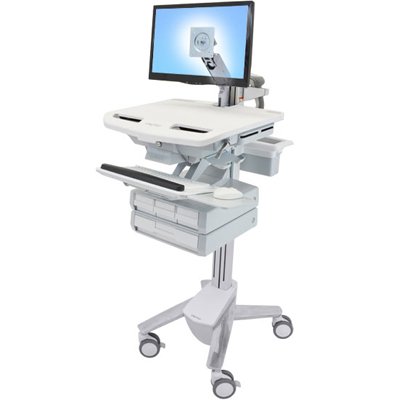 Ergotron SV41-3240-0 StyleView Cart with LCD Arm, 4 Drawers