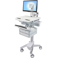 Ergotron SV41-3340-0 StyleView Cart with LCD Pivot, 4 Drawers