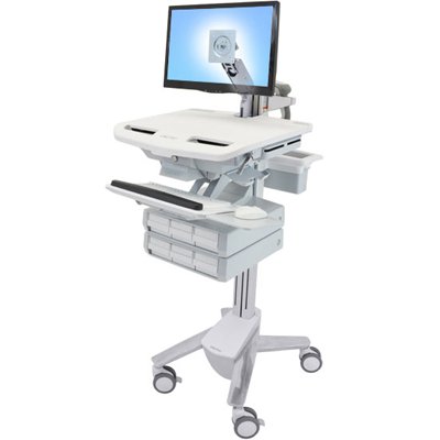 Ergotron SV41-3260-0 StyleView Cart with LCD Arm, 6 Drawers