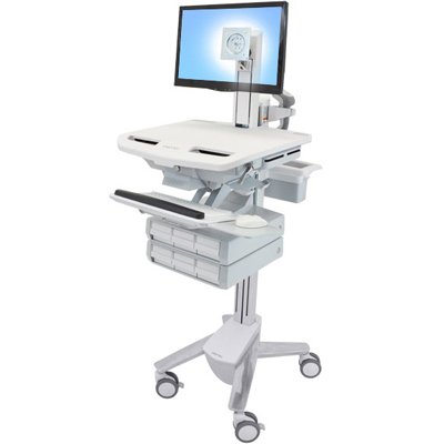 Ergotron SV41-3360-0 StyleView Cart with LCD Pivot, 6 Drawers