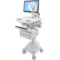 Ergotron SV42-3361-1 SV Cart with LCD Pivot, SLA Powered, 6 Drawers