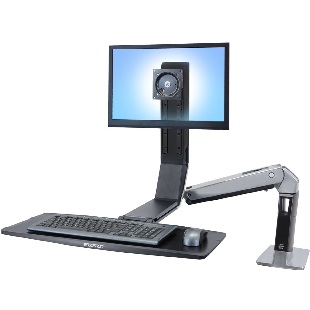 Ergotron 24-313-026 WorkFit-A, Single LD Sit-Stand Workstation