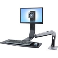 Ergotron 24-313-026 WorkFit-A, Single LD Sit-Stand Workstation